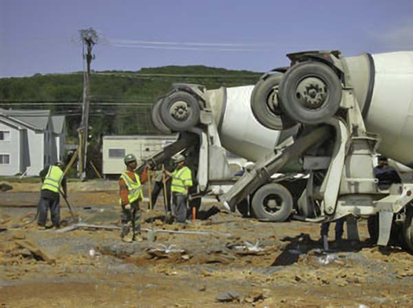 site work with trucks, about page, patterson consulting llc